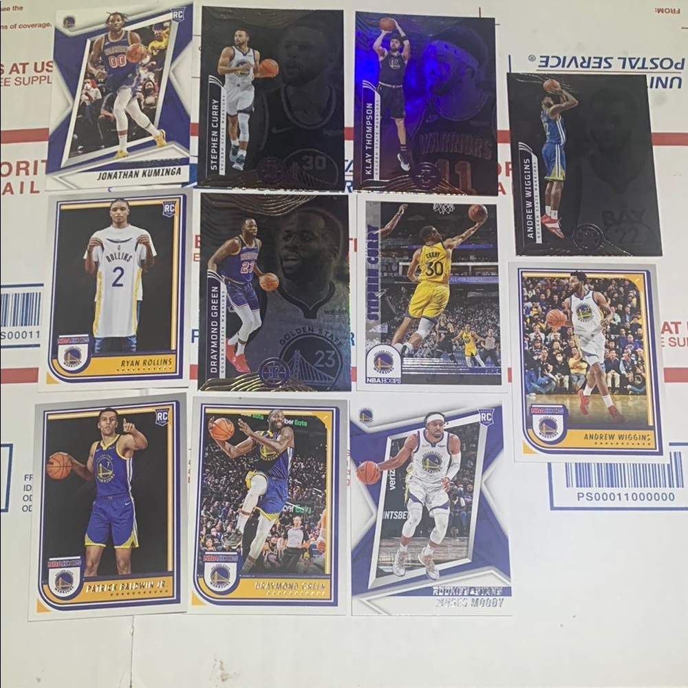 Golden State Warriors Basketball Cards Collection Set of 11
